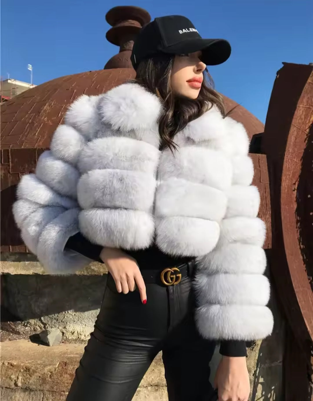 Fox fur coat